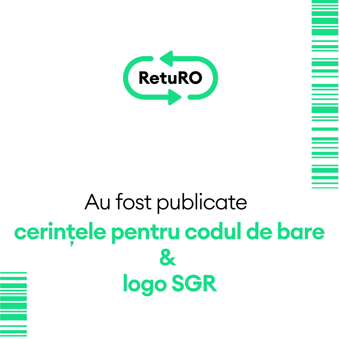 Au fost publicate cerințele pentru codul de bare & logo SGR pentru producători